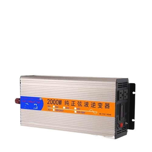 Onduleur pure sinusoïde 2000w 12v 220v haute performance pour climatiseur