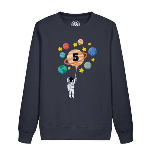Sweatshirt enfant astronaute 8 ans sur le thème de l'espace et des galaxies pour anniversaire