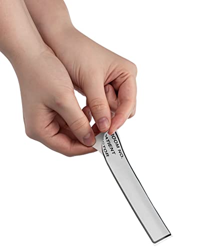 Image of Carstens Patient I.D. Adhesive Medical Chart Labels for 1.5 inch - 4 inch Ring Binder Spines - Pre-Printed Sticker Labels (Room No. / Patient /Doctor), 5 3 /8 inch x 1 3 /8 inch, Silver, Roll of 200