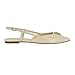 Guess Women's Bemas Flat, Ivory Patent 150, 10