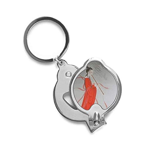 Flûte traversière rouge peinture chinoise ongle cutter idéal dans votre sac