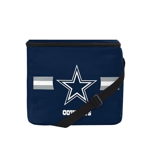 FOCO NFL Officially Licensed Primary Logo Team Stripe 6 or 12 Pack Soft Insulated Game Day Football Lunch Tote Cooler - Dallas Cowboys - 6 Pack