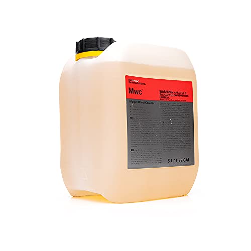 KOCHCHEMIE Magic Wheel Cleaner - Powerful Rim and Rim Well Cleaner; Acid Free, Dissolves Iron Particles Using Visible Red Discoloration, Excellent Adhesion and Viscosity (5 Liters)