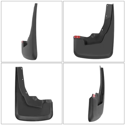 Image of Mud Flaps Splash Guards for 2019-2024 Dodge Ram 1500, No Drilling Required 4-Piece Front & Rear ABS Bendable Mud Guards, Truck Fender Accessories