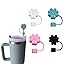 flower straw topper