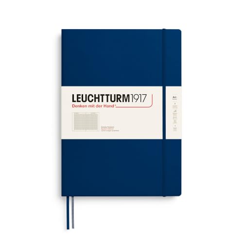 Leuchtturm1921 A4 Plus Master Slim Squared Notebook - Navy
