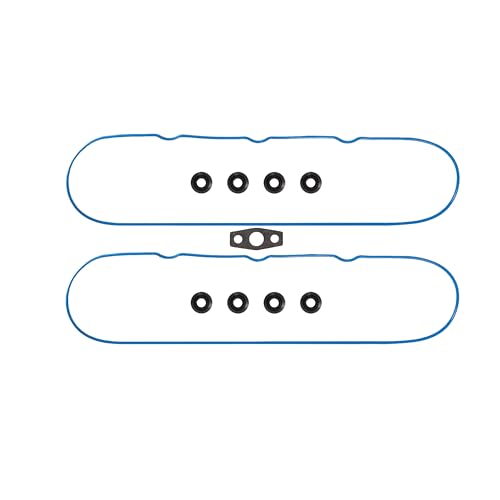Image of LS Valve Cover Gasket Set - VS50504R1 VS50250A 12637683 Compatible with GM LS V8 Engine 4.8L 5.3L 6.0L 6.2L Chevy Silverado, Suburban, Tahoe, Trailblazer, GMC Sierra, Yukon, Envoy, Cadillac Escalade