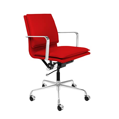 Laura Davidson Furniture Lexi Ii Padded Modern Office Chair With Aluminum Arms (Red) #TOP18