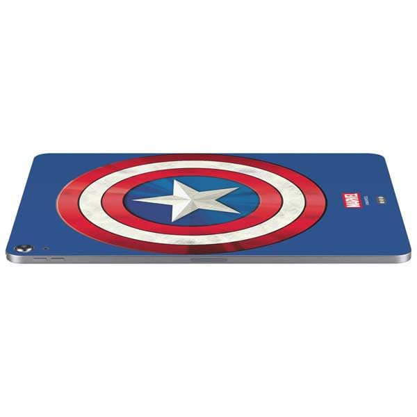 Skinit Decal Tablet Skin Compatible with iPad Air 11in (2024-2025) - Officially Licensed Marvel Captain America Shield Design