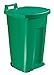 Haccp Pro - Cubo de basura con pedal (90 L), color verde