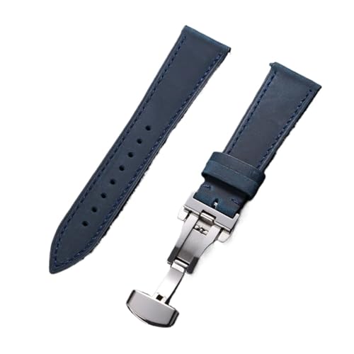 Bracelet de montre cuir véritable haute qualité boucle papillon