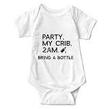 listery Party My Crib Bodysuit Funny Bodysuit Baby Sayings Baby Boy Clothes Party At My Crib 2 Am Bodysuits Baby Girl Clothes