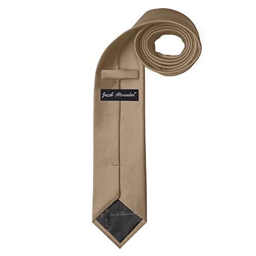 Image of Jacob Alexander Men's Extra Long Solid Color Tie