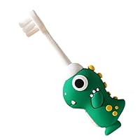 Dinosaur Kids Toothbrush - Toddler Training Brush, Compact Head, Ergonomic Grip, Colorful Dinosaur Theme | Soft Toothbrush for Kids, Boys, Girls, Preschool Children, Home Brushing, Early dentals Care