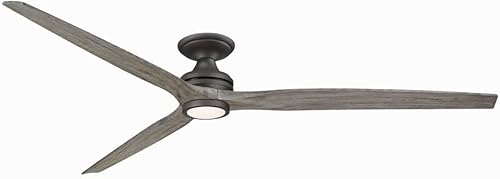 Fanimation Fans FPD6721BGR-84WE-LK-F Spitfire - Ventilador de techo empotrado de 3 aspas con kit de luz, 21.08 pulgadas de alto y 84 pulgadas de