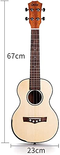 Ukulele Natural 26 inch Spruce Wood Ukulele Electro Ukulele 4-String Piano (Color : Natural) (Natural) - Les Beatles, Paul McCartney, John Lennon, RIngo Starr, George Harrison Ukulele Natural 26 inch Spruce Wood Ukulele Electro Ukulele 4-String Piano (Color : Natural) (Natural) – Image 3