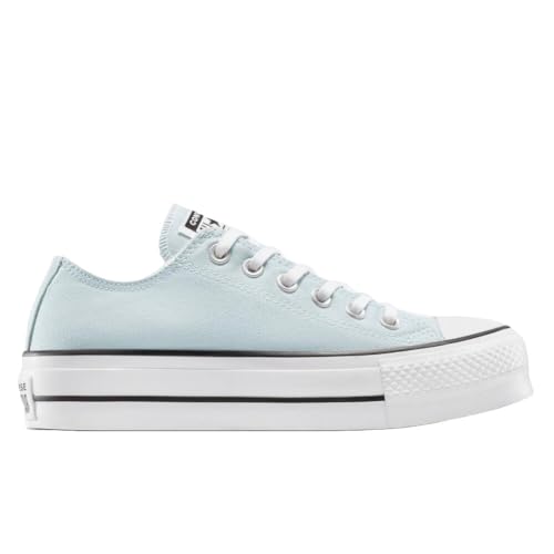 CONVERSE Zapatillas Azules Chuck Taylor All Star Lift Ox Sugar Platform Baja Lona