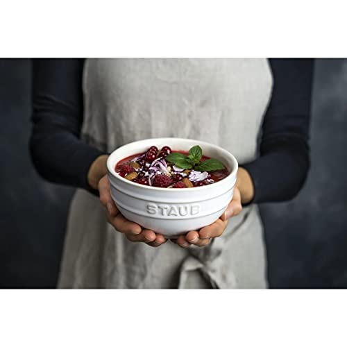Set de 4 tazones cerámicos Staub 400 ml marfil miniatura 5