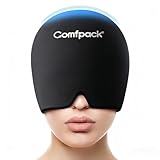 Comfpack Migraine Relief Cap, FSA Eligible, Full Head Cold Compress Soft Stretchy Headache Relief Cap for Tension, Sinus, Stress Relief, Hangover Ice Hat, Puffy Eyes, Gifts for Migraine Sufferers