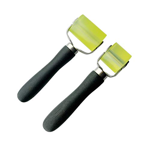 2Pcs Car Vehicle Sound Deadener Application Rolling Wheel Roller 2" And 1.2" With Handle #TOP5
