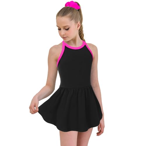 MODAFANS Girls Tennis Golf Dress Sleeveless Athletic Pleated Outfits Sets Built in Shorts with Pockets3