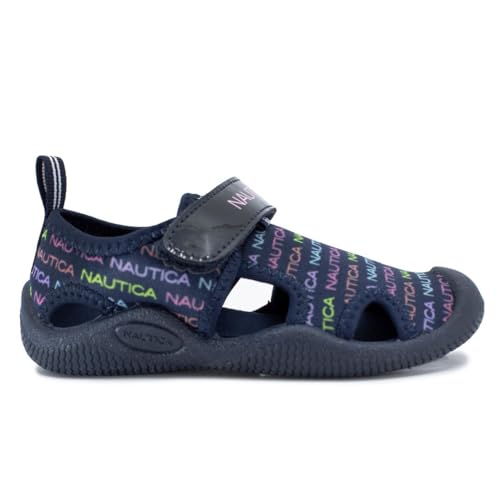 Image of Nautica Kids Water Shoes for Boys Girls Toddler Quick Dry Swim Shoes Aqua Socks Beach Pool Closed Toe Barefoot Summer Watershoes for Toddlers Size 5-12