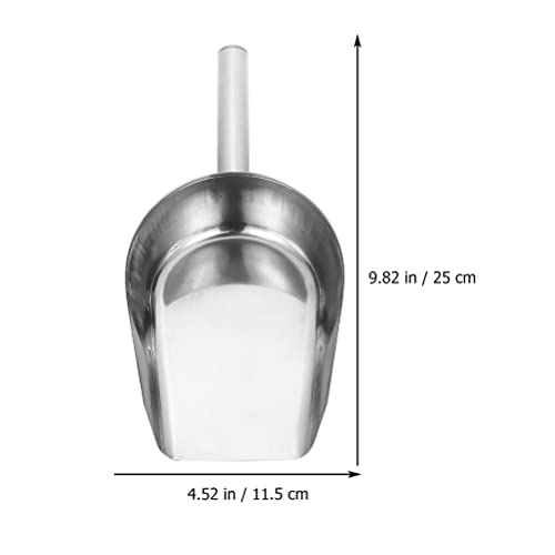 Luxshiny de farinha de aço inoxidável Scoop de alimentos práticos Cube de gelo pá pá