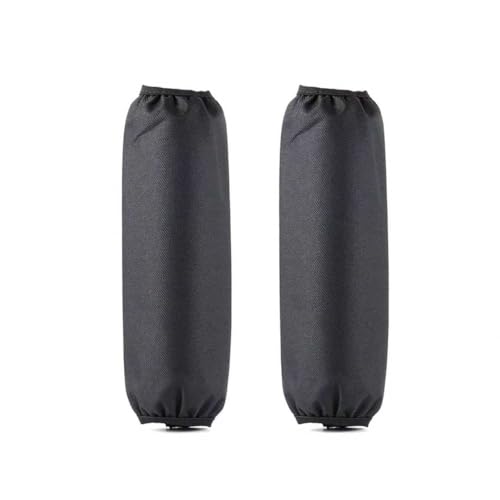 Teybouk Motorcycle Shock Covers 10.6In Nylon Rear Shock Suspension Protectors Water-resistant Absorber Protective Cover Universal for Most Motorcycles Scooters ATVs (Black #M)