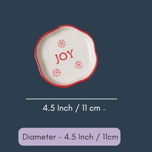 Image of WEAVING HOMES Handcrafted Ceramic Mug & Dessert Plate to Gift to Best Friend and Love Microwave Safe Bow Mug & Joy Handmade Dessert Plate (Set of 2, Multicolor)