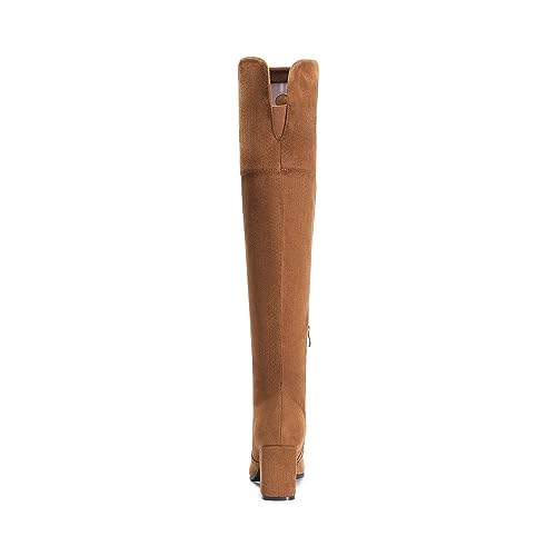 DREAM PAIRS Women's Knee High Block Heel Boots,Brown-Suede,6 - image 5