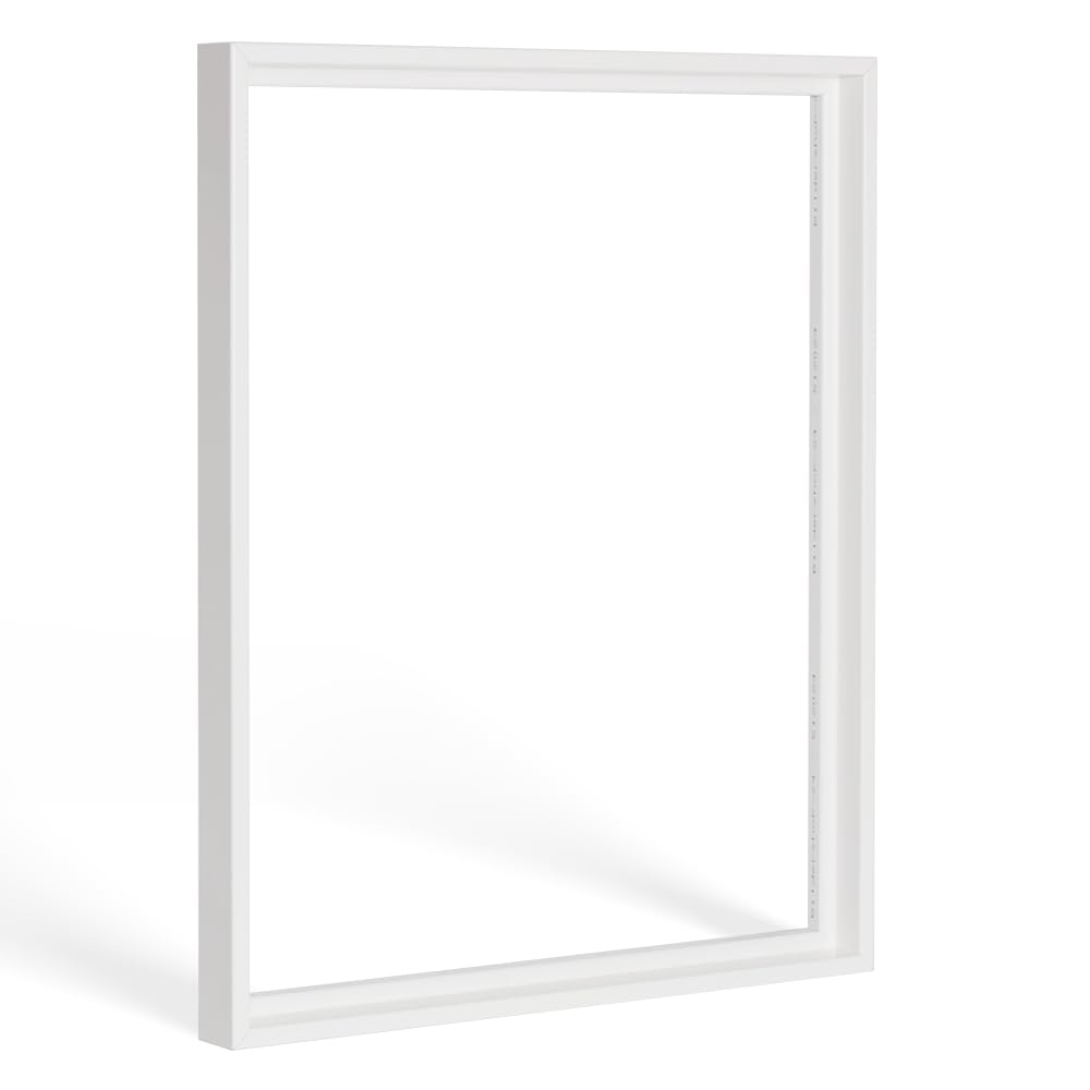 Bildershop-24 Schattenfugen - Rahmen LEMGO 80 x 100 cm Weiß (matt) 73 Verschiedene Größen
