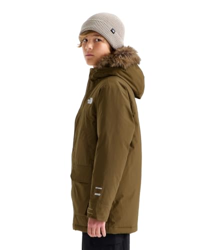 Image of The North Face Boys' McMurdo Parka | Long Waterproof Winter Jacket, 600 Fill Waterfowl Down Insulation, Hand & Chest Pockets, Adjustable Hood, Caraway Seed, X-Small