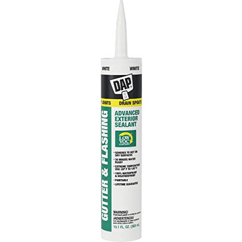 DAP INC 01801 10.1OZ White Gutt Sealant