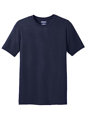 Gildan Men's Moisture Wicking Polyester Performance T-Shirt, 2-Pack, Navy, X-Large #TOP12