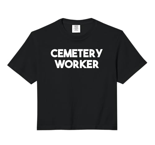 Cemetery Worker Comfort Colors Crop Top