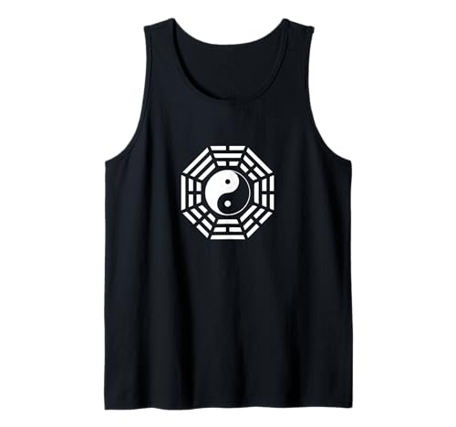 Bagua Miroir Feng Shui Design Yin/Yang Huit Trigrammes Symbole Débardeur