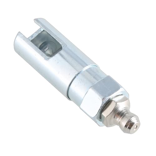 Nawwgy Grease Gun Coupler, Stainless Steel Needle Valve, 1/8 in Compression Inlet, 1/8 in NPT Outlet, Black