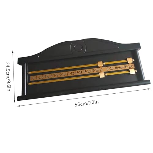 Marcador de billar de pared en madera para juegos miniatura 5