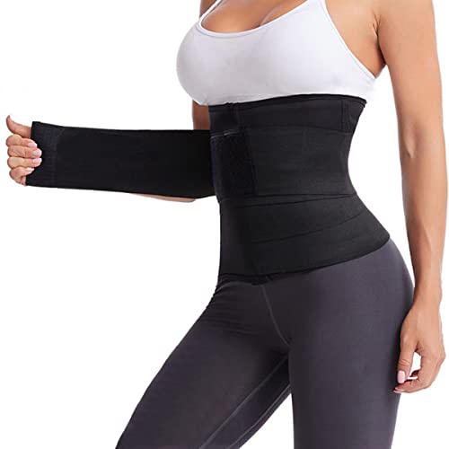 Jusdiqir Waist Trimmer Sweat Waist Trainer For Women Bandage Wrap, Women's Shapewear Waist Cinchers, Weight Loss Waist Belt, Sports Fitness Slimming Waist Band Sweat Sauna Belt, Girl Belly Body Shaper #TOP9