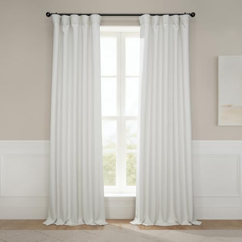 HPD Half Price Drapes - Faux Linen Curtains for Living...