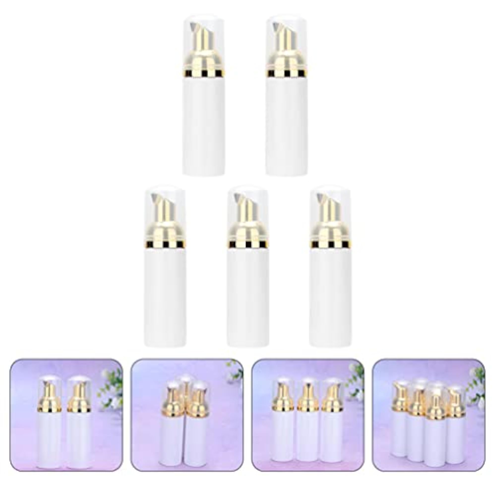 5pcs 60ml Mini Foam Pump Bottle Dispenser