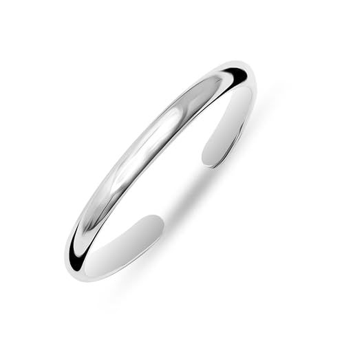 LeCalla 925 Sterling Silber Plain Dome Band Ring Hypoallergene...