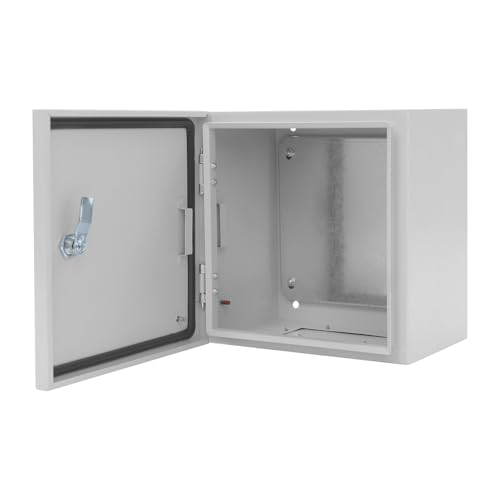 Heavy Duty Outdoor Scatola Elettrica IP65 Chiudibile A Giunzione Galvanizzato Acciaio Resistente A Intemperia Supporto da Parete per fabbriche Alberghi Aree residenziali 23.6x23.6x11.8 pollici Secure
