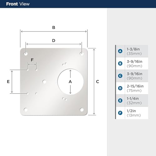 Image of Amerock 1 Pair Cabinet Hinge Steel Reinforcement Plate with Screws | Steel Cabinet Hinge Installation Repair Plate for Repairing Damaged Hinge Mounting Areas on Cabinet Doors and Frames