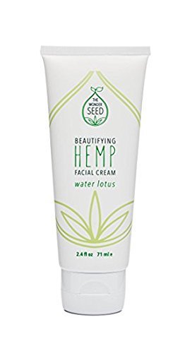 The Wonder Seed Hemp Oil Face Cream - All Natural Formula - Organic Facial Moisturizer for a Firm, Radiant and Clear Complexion - Great for Dry Skin - Proudly Cruelty Free (Water Lotus)