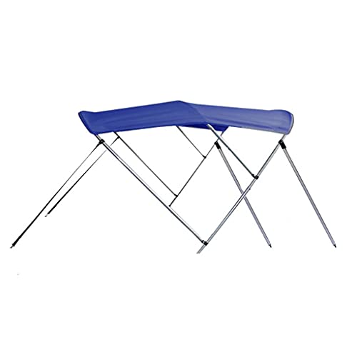 SBU Royal Blue Aluminum 3-Bow Bimini Top Compatible for Bayliner 185 RUNABOUT for Model Years 2003-2006