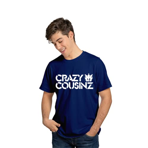 Image of Feel Good Crazy Cousins Family Matching Cotton Multi Colored Printed T-Shirt