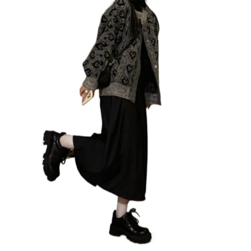 kfvim Y2k Cardigan Sweaters for Women Gothic Crochet Cardigan Goth