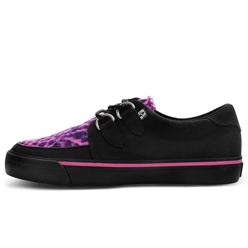 Image of T.U.K Shoes Velvet Anarchic Creeper Sneaker for Women and Men | 3 Dring Lace Up Shoes and Interlace | Classic Round Toe and Sole