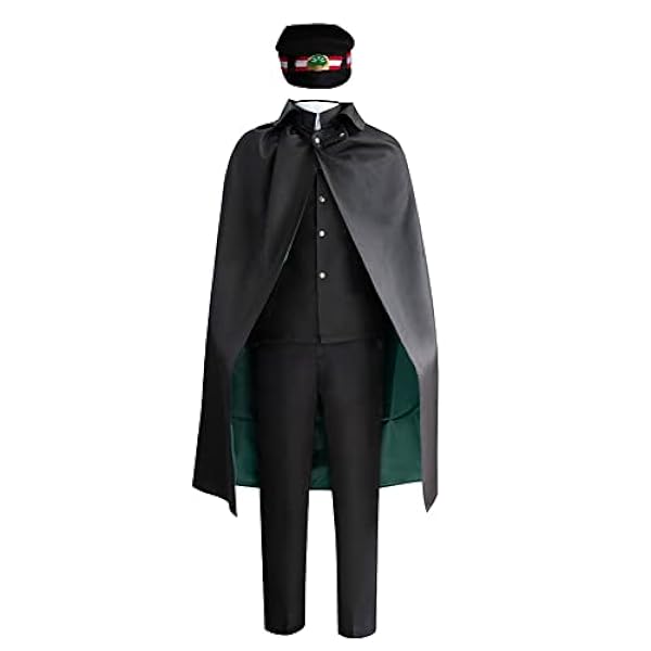 Qusunx Bungo Stray Dogs Cosplay kostuums - Ranpo Edogawa cosplay heren Japans schooluniform met cape Halloween carnavalskostuums voor volwassenen